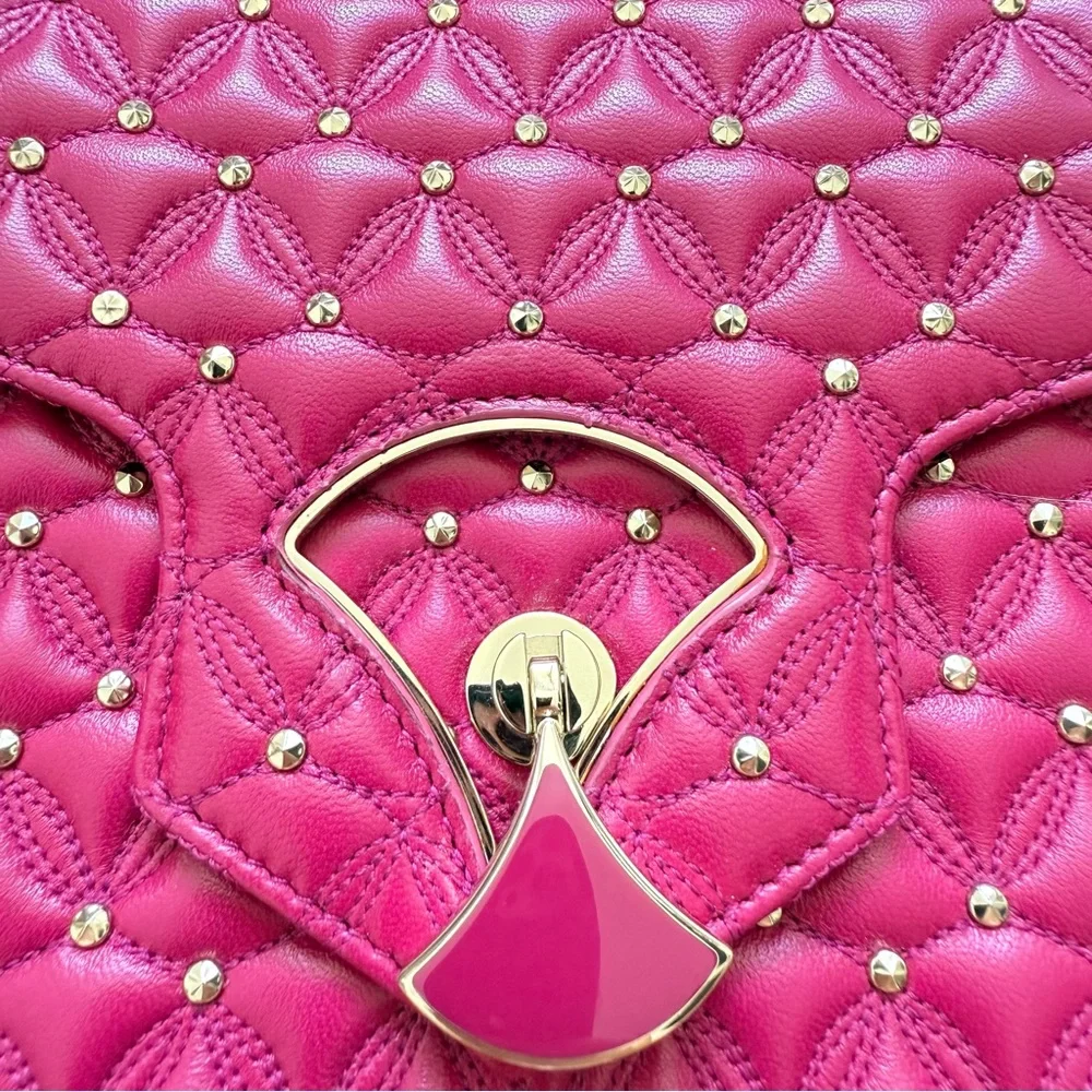 NWT!!! BVLGARI Divas Dream Bag Quilted Leather Medium Authentic Retail 1800$